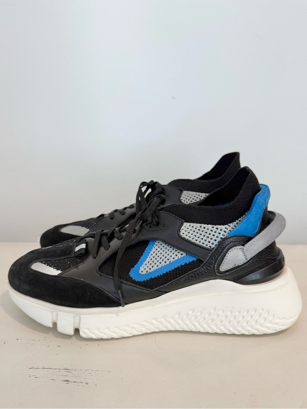 Buscemi Veloce Mix Black Suede Sneakers Size 10 (EU 43)